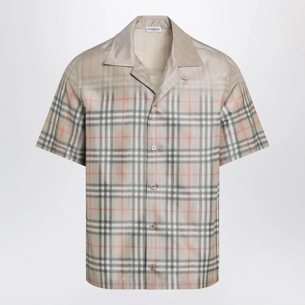 Burberry - Beige shirt with shaded Check pattern Brand Shirt S
