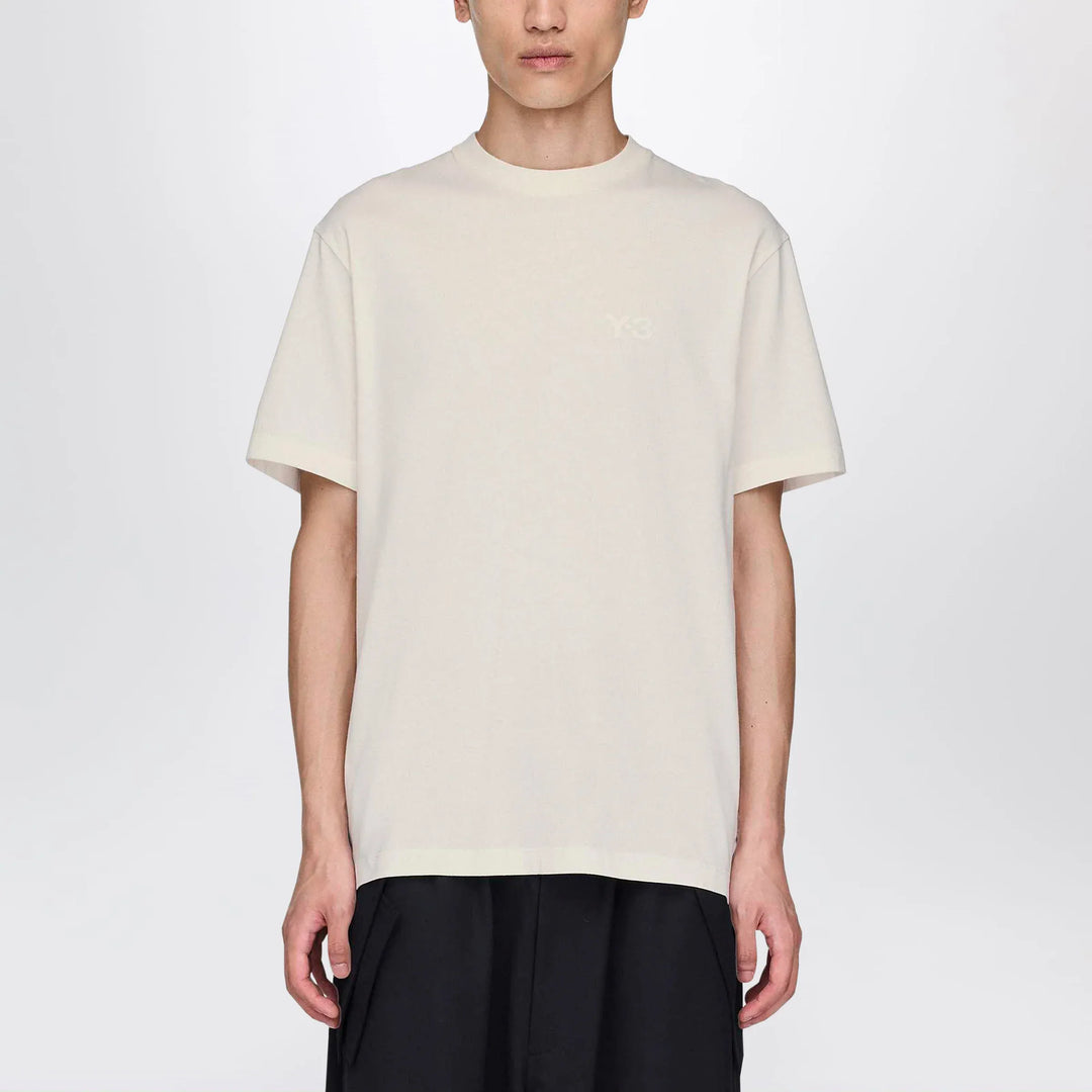 adidas Y-3 - Chalk white T-shirt with logo Brand Shirts &amp; Tops
