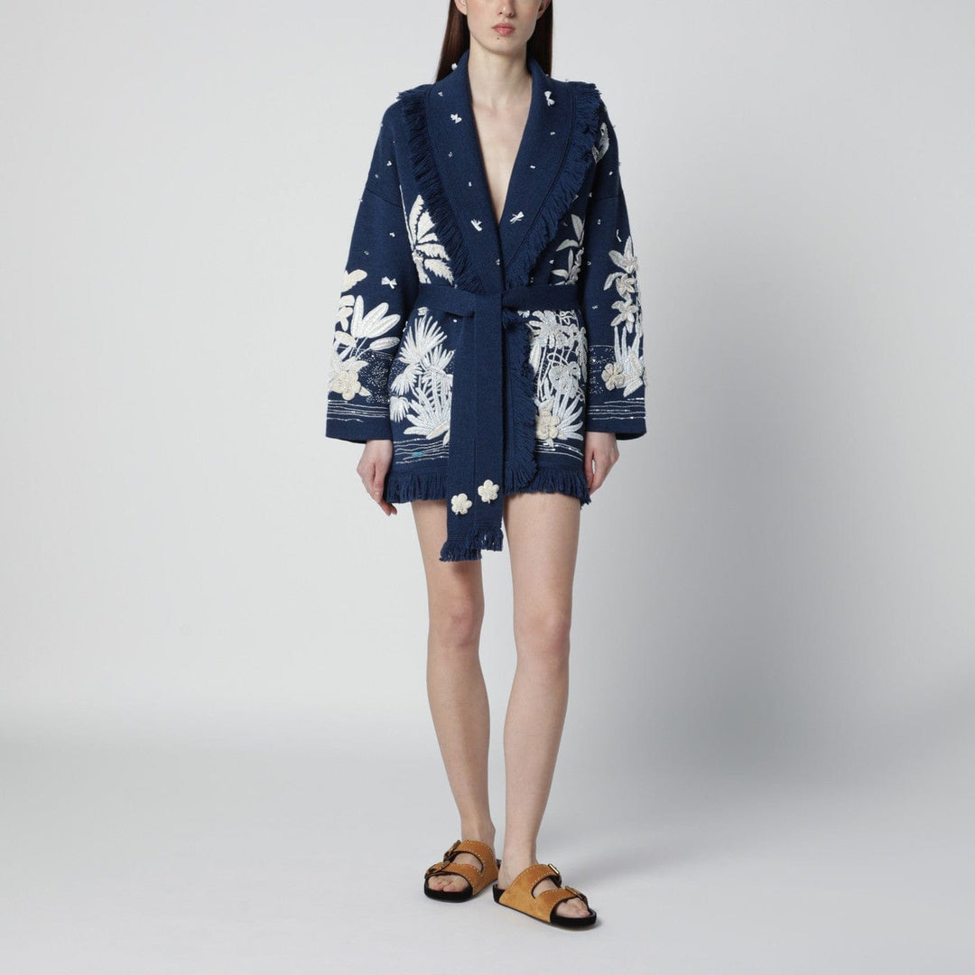 Shirts &amp; Tops Alanui - Postcard From Paradise cardigan Deep Blue/White Pearl Brand