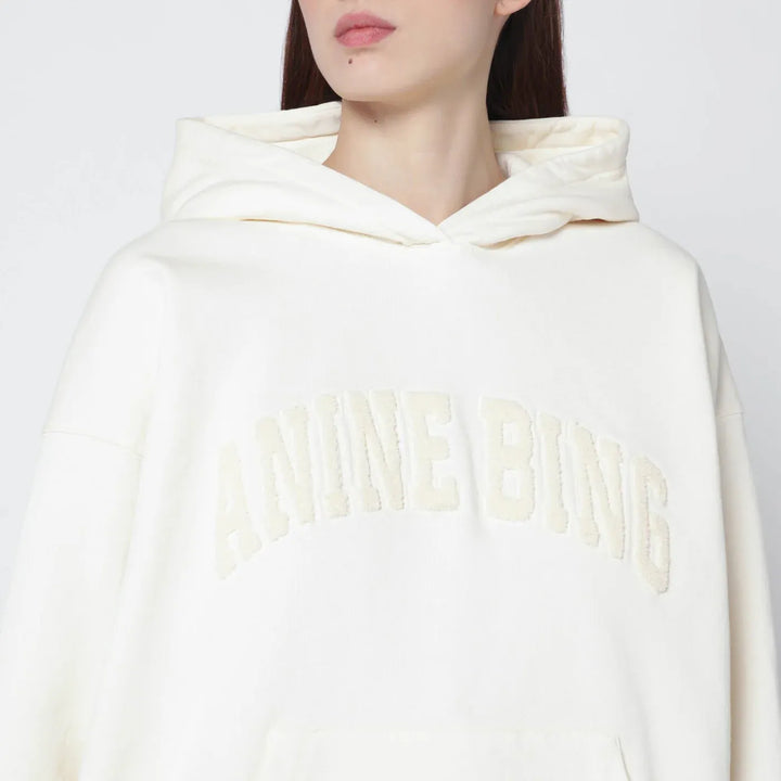 ANINE BING - Cream Harvey hoodie Brand Shirts &amp; Tops S
