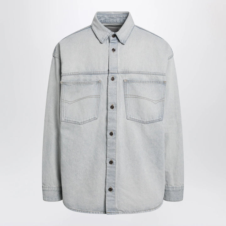 Balenciaga - Light blue cotton denim shirt Brand Shirts &amp; Tops S