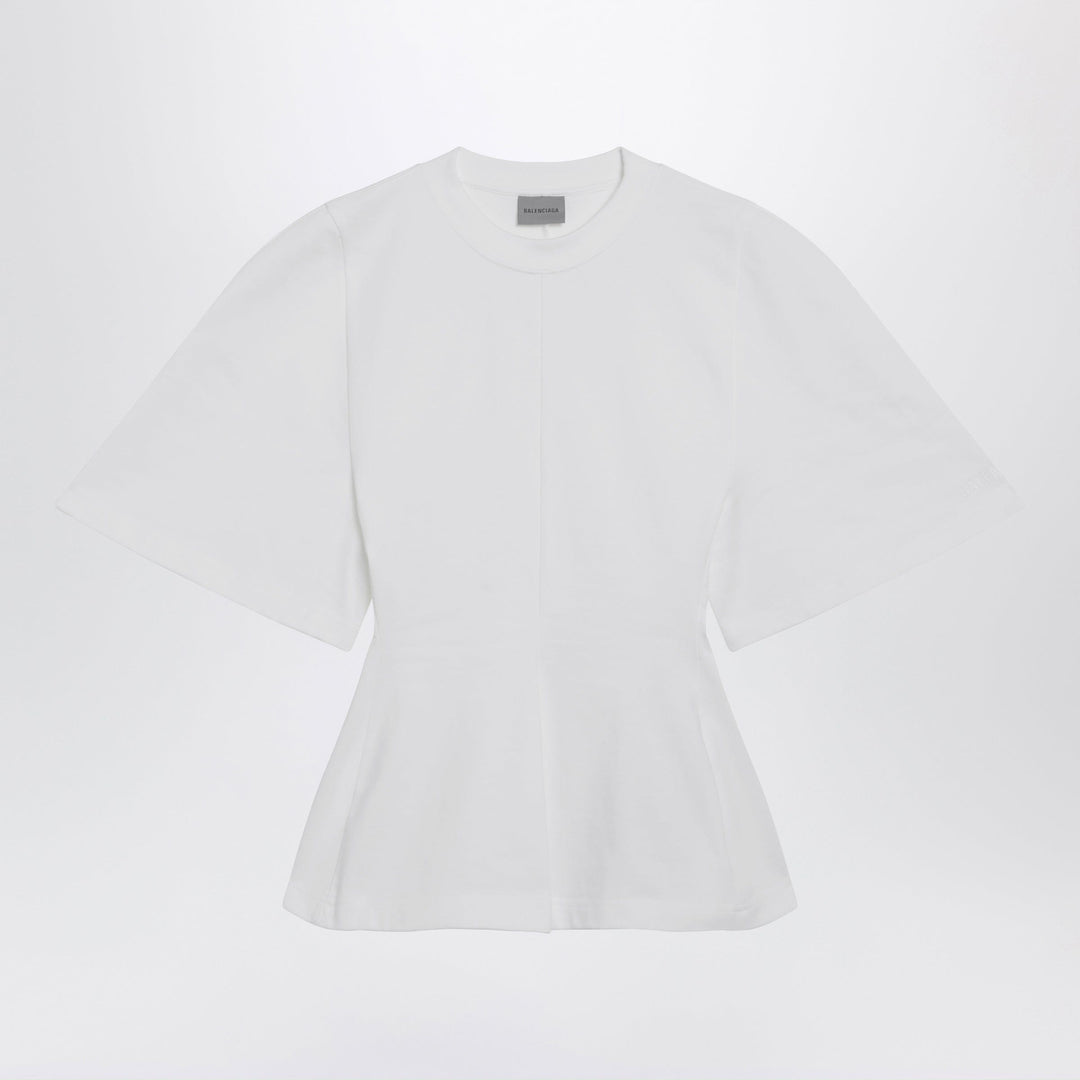 Shirts & Tops Balenciaga - Shaped T-shirt in heavy cotton jersey in white Brand