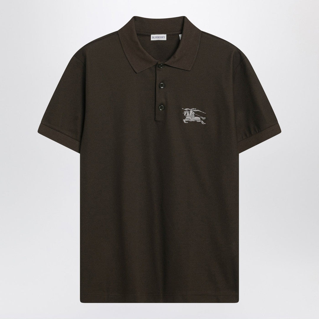 Shirts & Tops Burberry - Dark green cotton polo shirt with EKD Brand