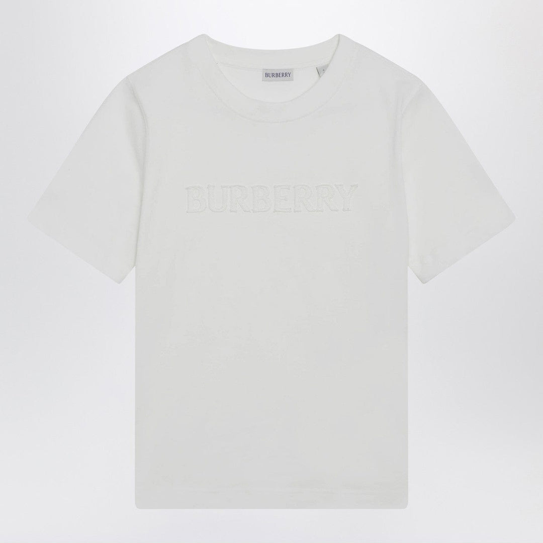 Shirts &amp; Tops Burberry - White T-shirt with embroidered logo Brand