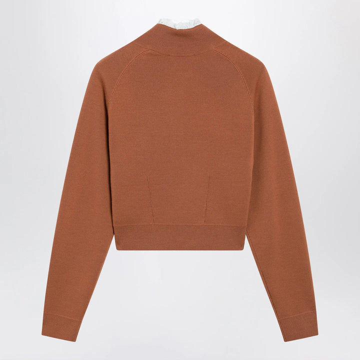 Chloé - Cognac-colored wool sweater Brand Shirts &amp; Tops M