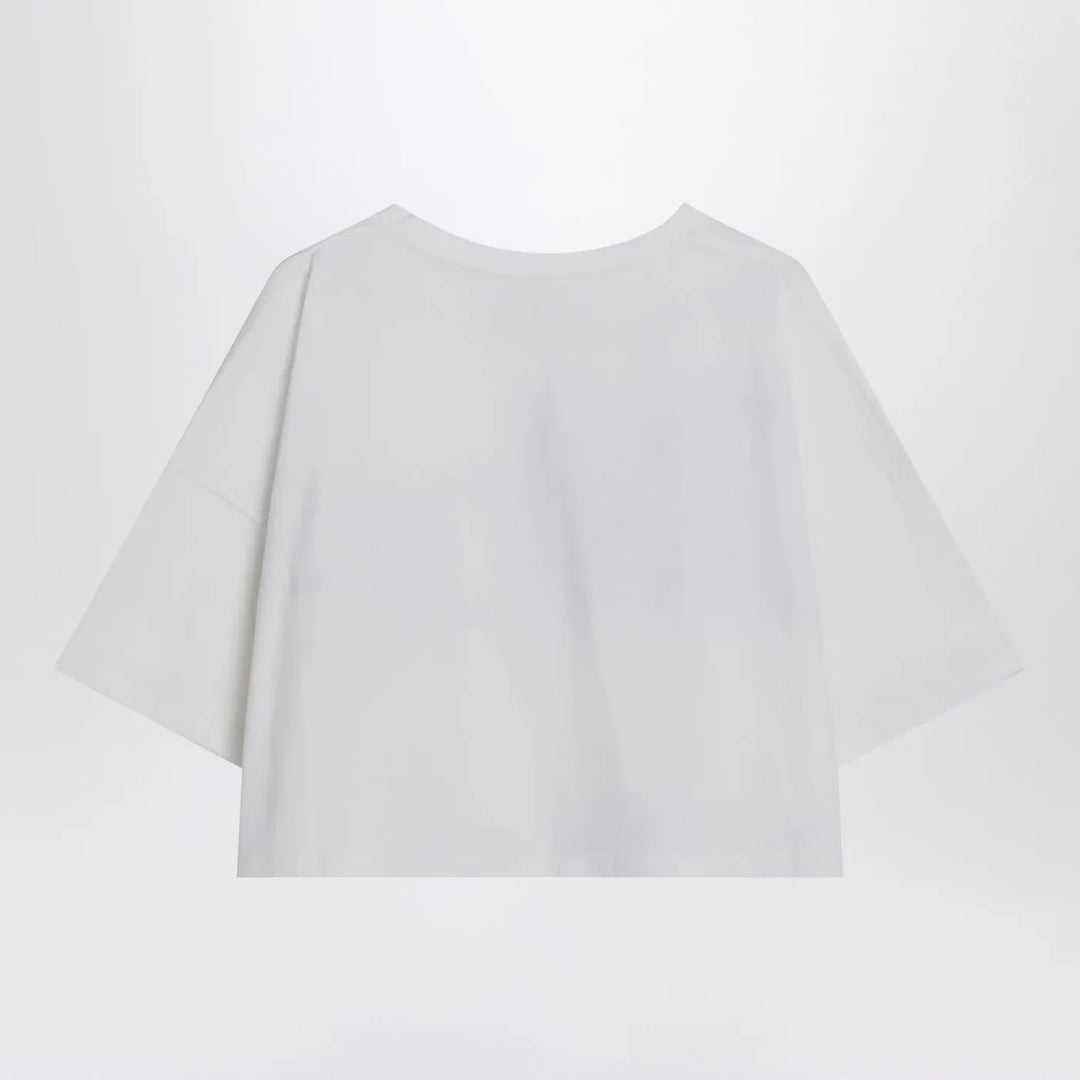 Chloé - White boxy T-shirt with logo print Brand Shirts &amp; Tops