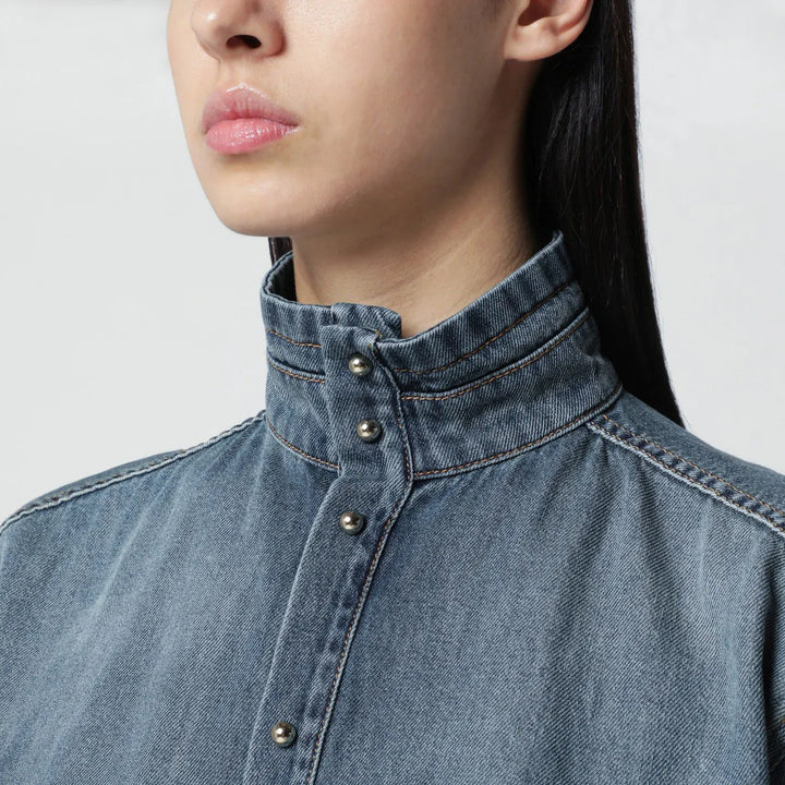DARKPARK - Oversized short-sleeve denim shirt Brand Shirts &amp; Tops