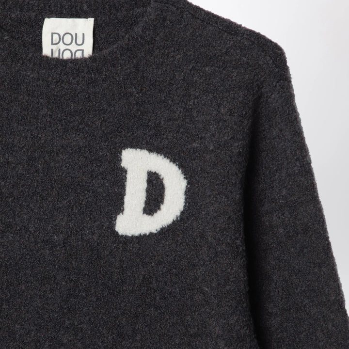 Douuod - Ebony brown bouclé knit sweater Brand Shirts &amp; Tops