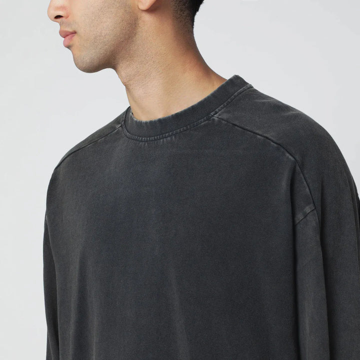 Entire Studios - Black washed long-sleeve top Brand Shirts &amp; Tops