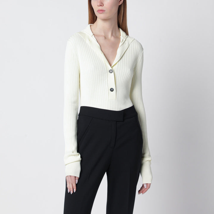 Shirts &amp; Tops Entire Studios - White high-neck Henley top Brand