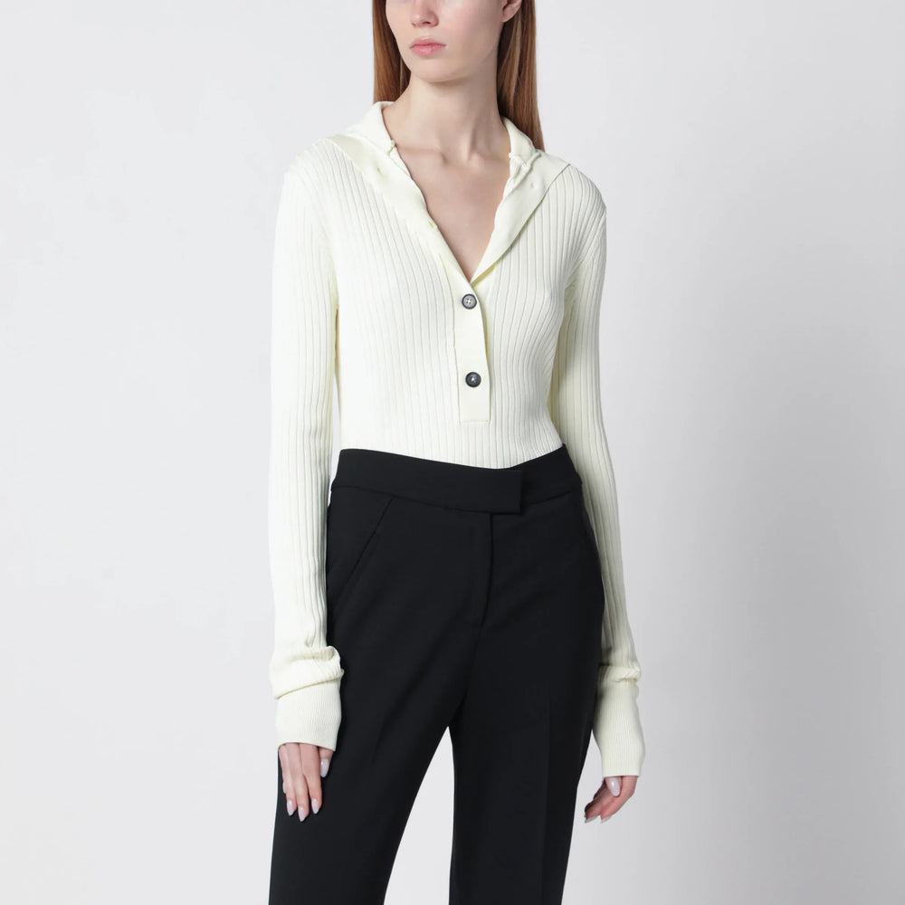 Entire Studios - White high-neck Henley top Brand Shirts & Tops XS