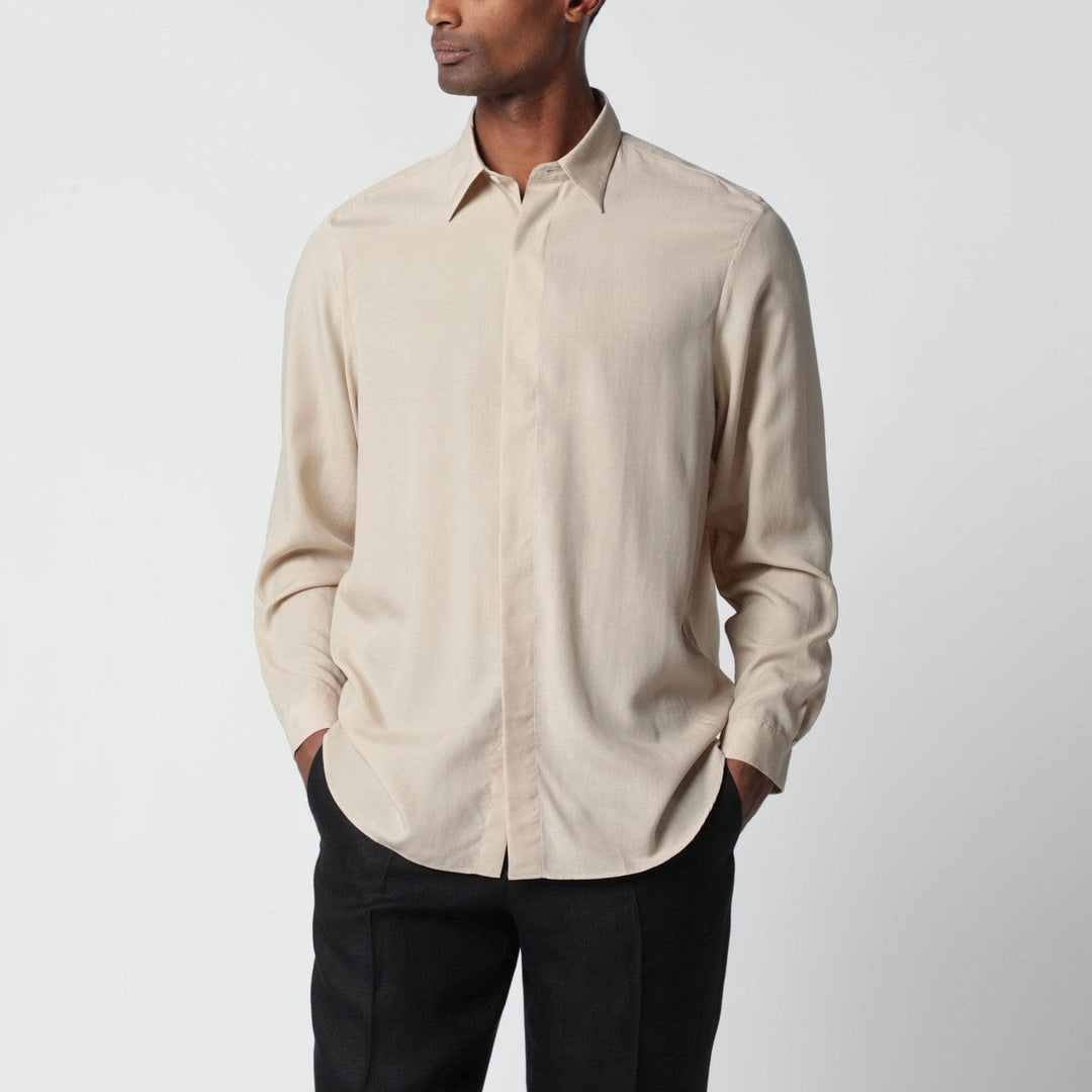 Shirts & Tops Lardini - Beige linen-blend shirt Brand
