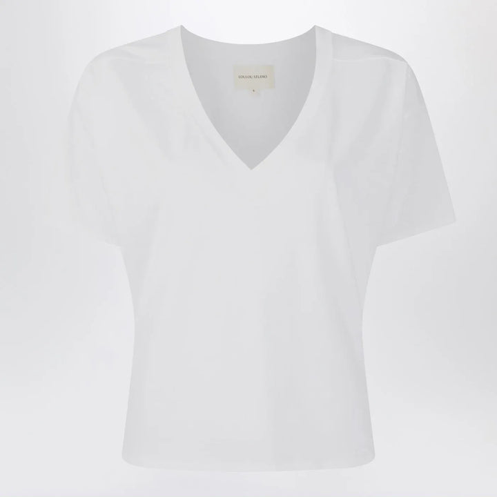 LouLou De Saison - White cotton V-neck T-shirt Brand Shirts &amp; Tops S