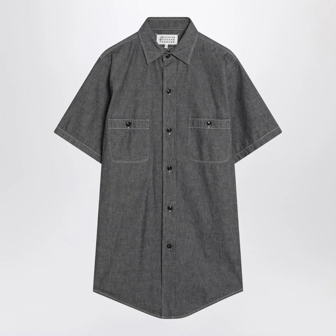Maison Margiela - Gray cotton shirt Brand Shirts &amp; Tops 39