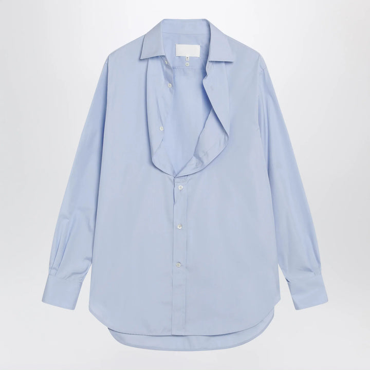 Maison Margiela - Light blue blouse with folded collar Brand Shirts &amp; Tops 40  IT