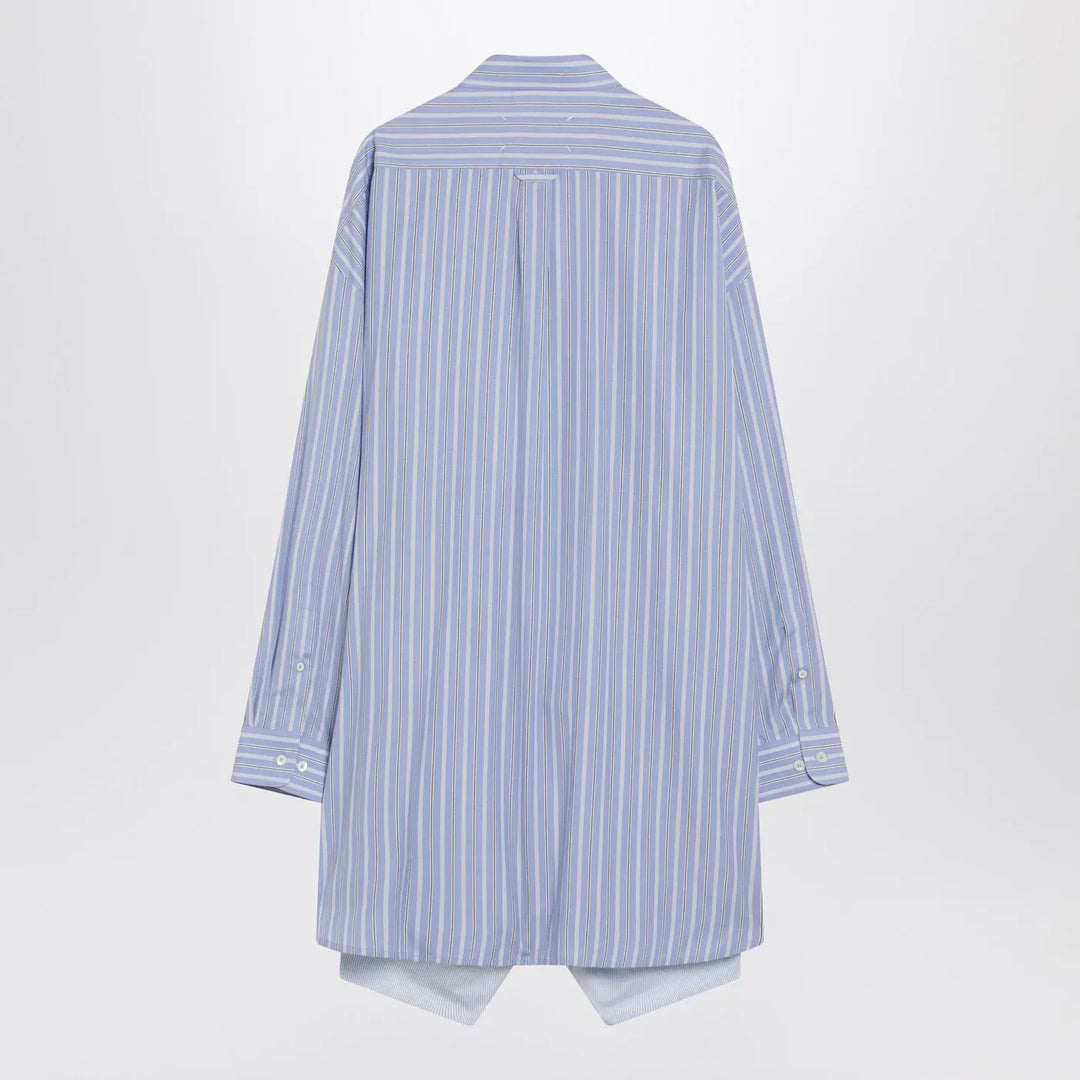 Maison Margiela - Light blue striped shirtdress Brand Shirts &amp; Tops
