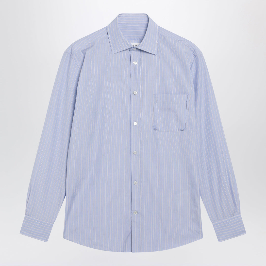 Shirts & Tops Maison Margiela - Striped shirt in light blue cotton Brand