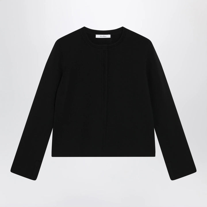 Max Mara - Black viscose-blend cardigan Brand Shirts &amp; Tops S