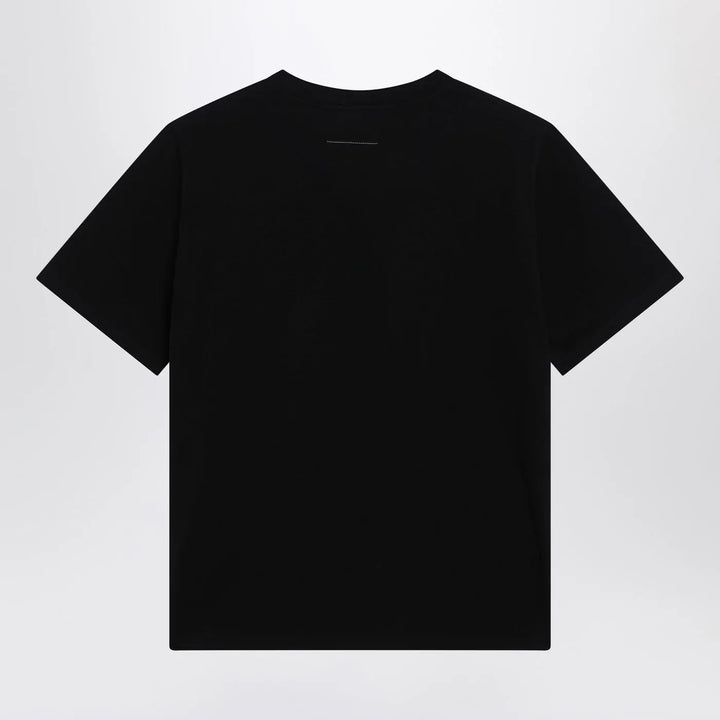 MM6 Maison Margiela - Black T-shirt with logo print Brand Shirts &amp; Tops