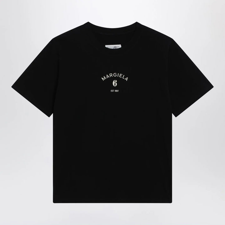 MM6 Maison Margiela - Black T-shirt with logo print Brand Shirts &amp; Tops S