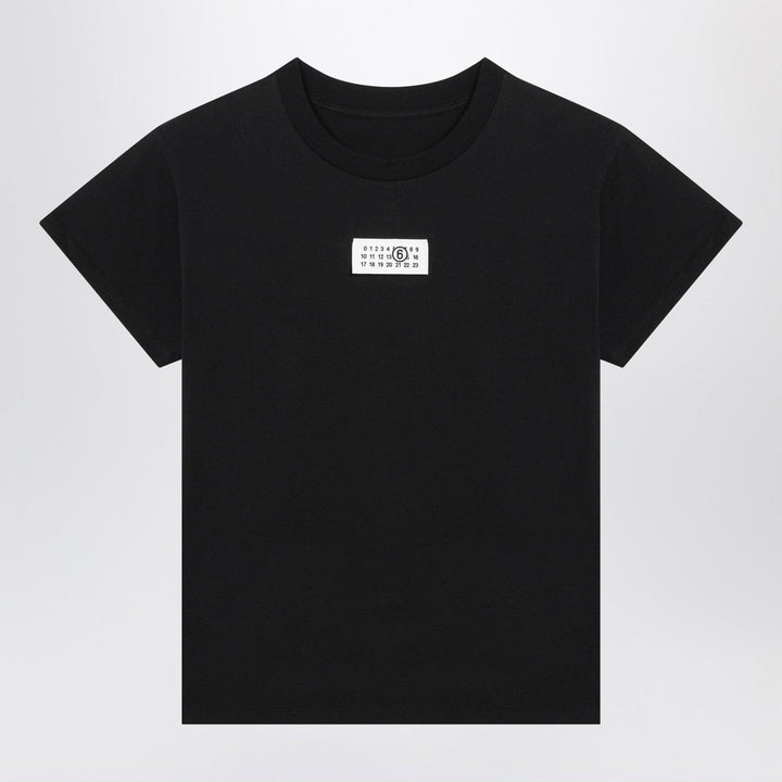 Shirts &amp; Tops MM6 Maison Margiela - Black T-shirt with Numeric Signature patch Brand
