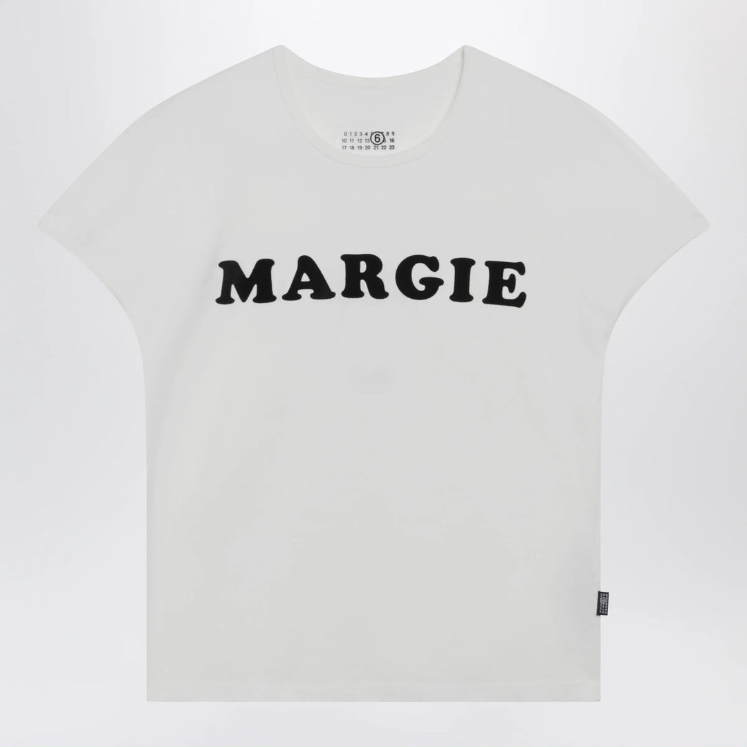 MM6 Maison Margiela - Vintage jersey cotton T-shirt in white Brand Shirts &amp; Tops XS