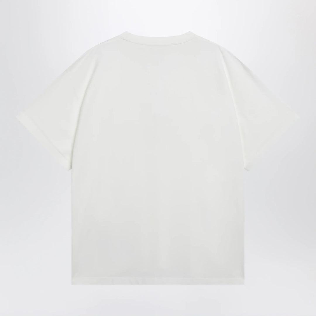 MM6 Maison Margiela - White cotton T-shirt with Numeric logo Brand Shirts &amp; Tops