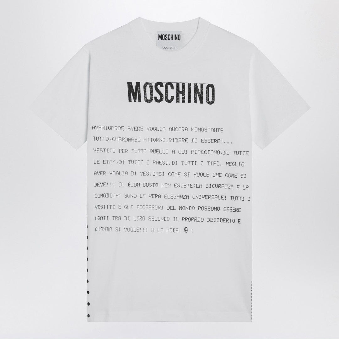 Shirts & Tops M Moschino - White cotton T-shirt with logo Brand