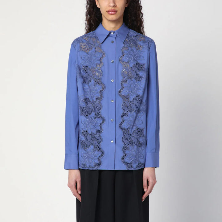 P.A.R.O.S.H. - Embroidered cotton shirt Brand Shirts &amp; Tops M