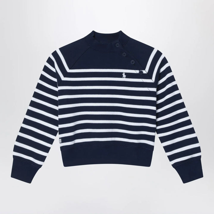 Polo Ralph Lauren - Navy blue sweatshirt with white stripes Brand Shirts &amp; Tops 2