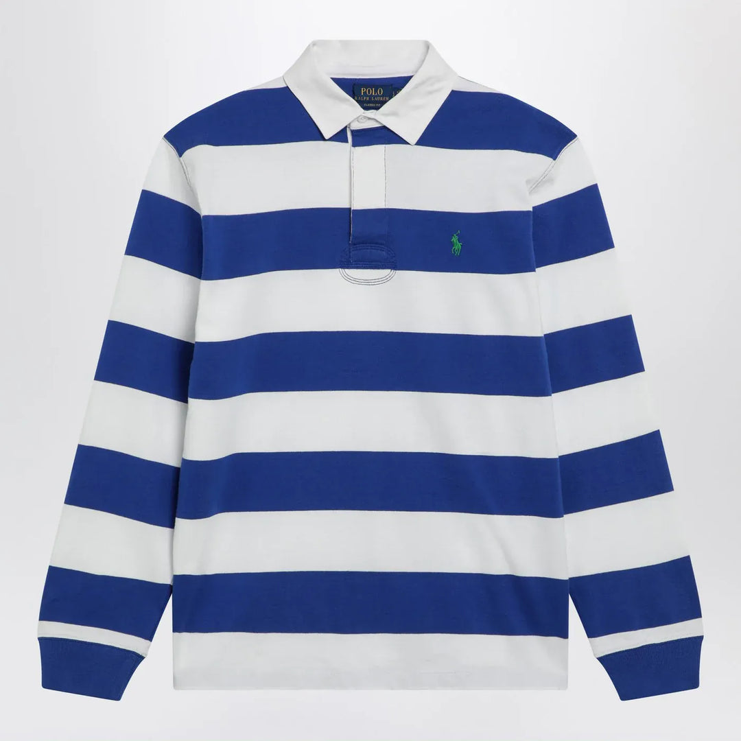 Polo Ralph Lauren - White/blue striped Classic Fit polo shirt Brand Shirts &amp; Tops L