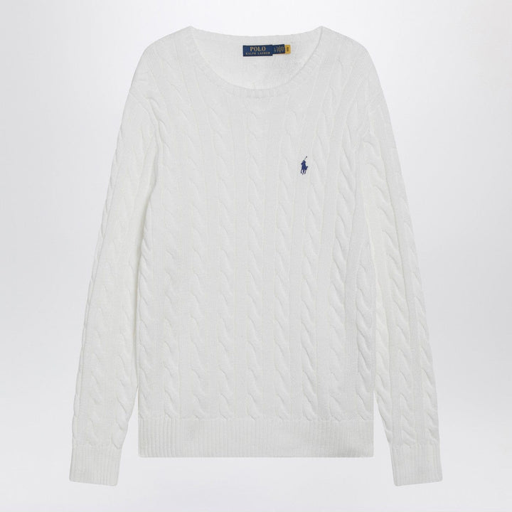 Shirts &amp; Tops Polo Ralph Lauren - White cable-knit cotton sweater Brand