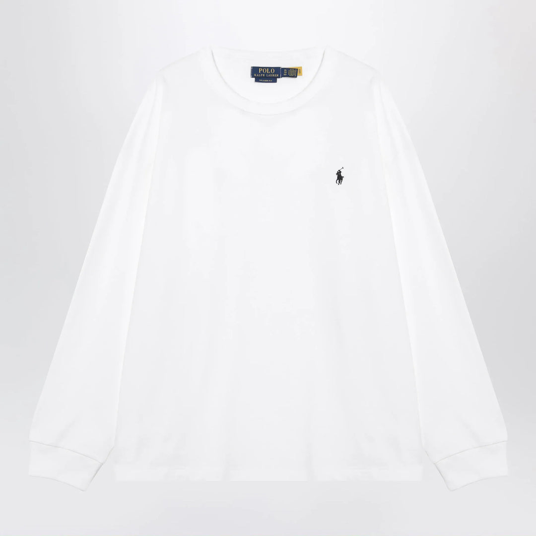 Polo Ralph Lauren - White cotton Relaxed-Fit crewneck sweatshirt Brand Shirts &amp; Tops S
