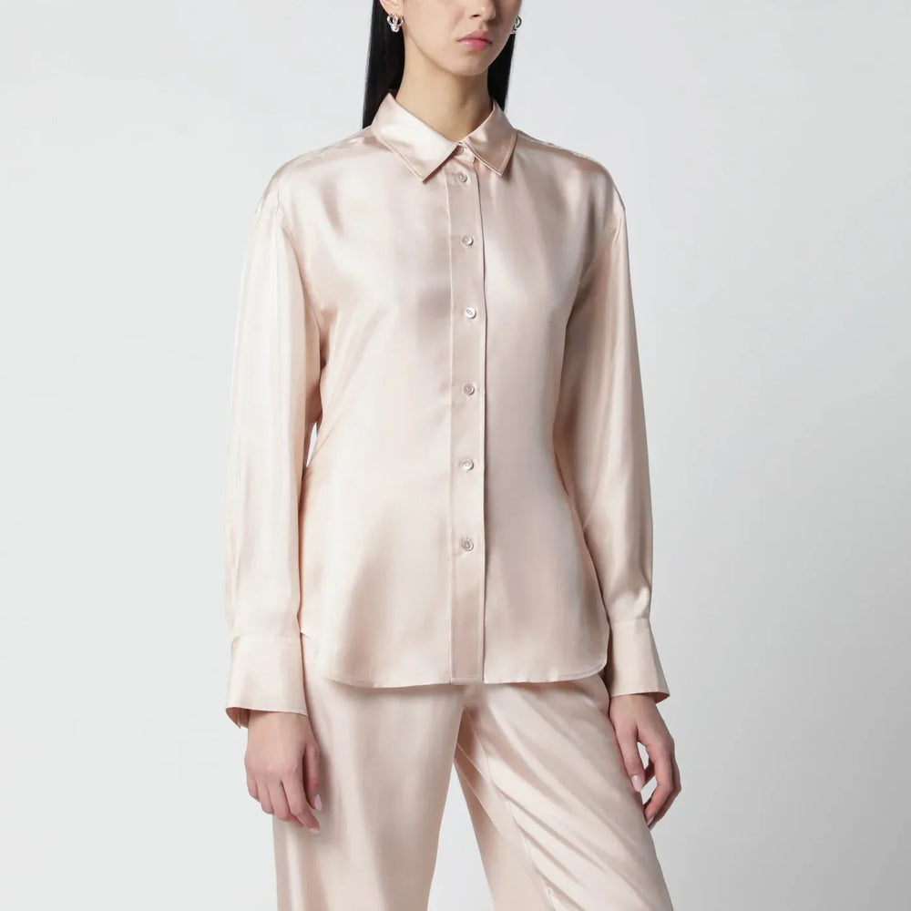 Róhe - Light pink silk shirt Brand Shirts & Tops 36  FR