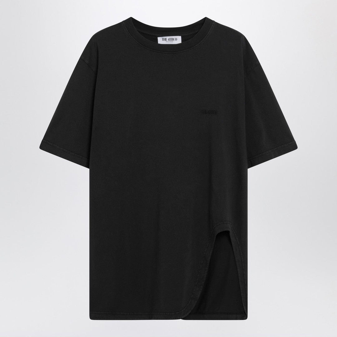 Shirts &amp; Tops The Attico - Black washed T-shirt with shaped hem Brand