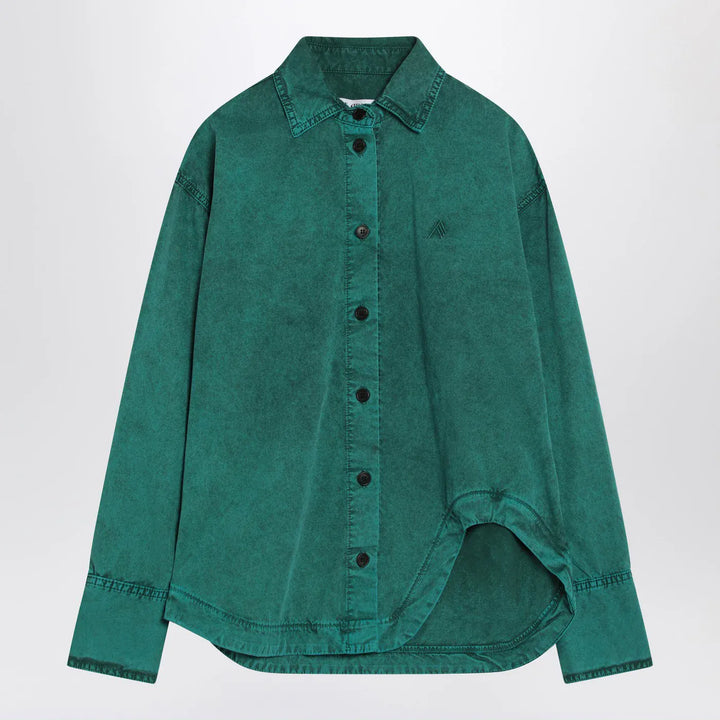 The Attico - Green cotton shirt Brand Shirts &amp; Tops 38  IT
