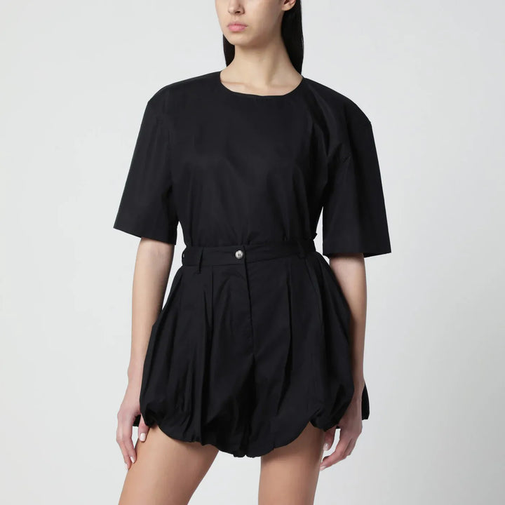 TheLatest - Short-sleeve black cotton top Brand Shirts &amp; Tops S