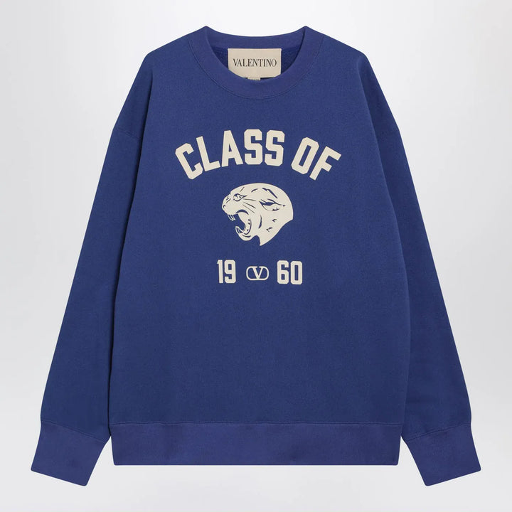 Valentino - Blue sweatshirt with Panther print Brand Shirts &amp; Tops S