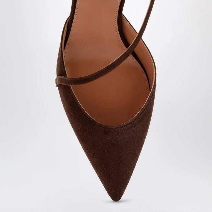 Aquazzura - Espresso Dynasty suede pumps Brand Shoes 41 IT