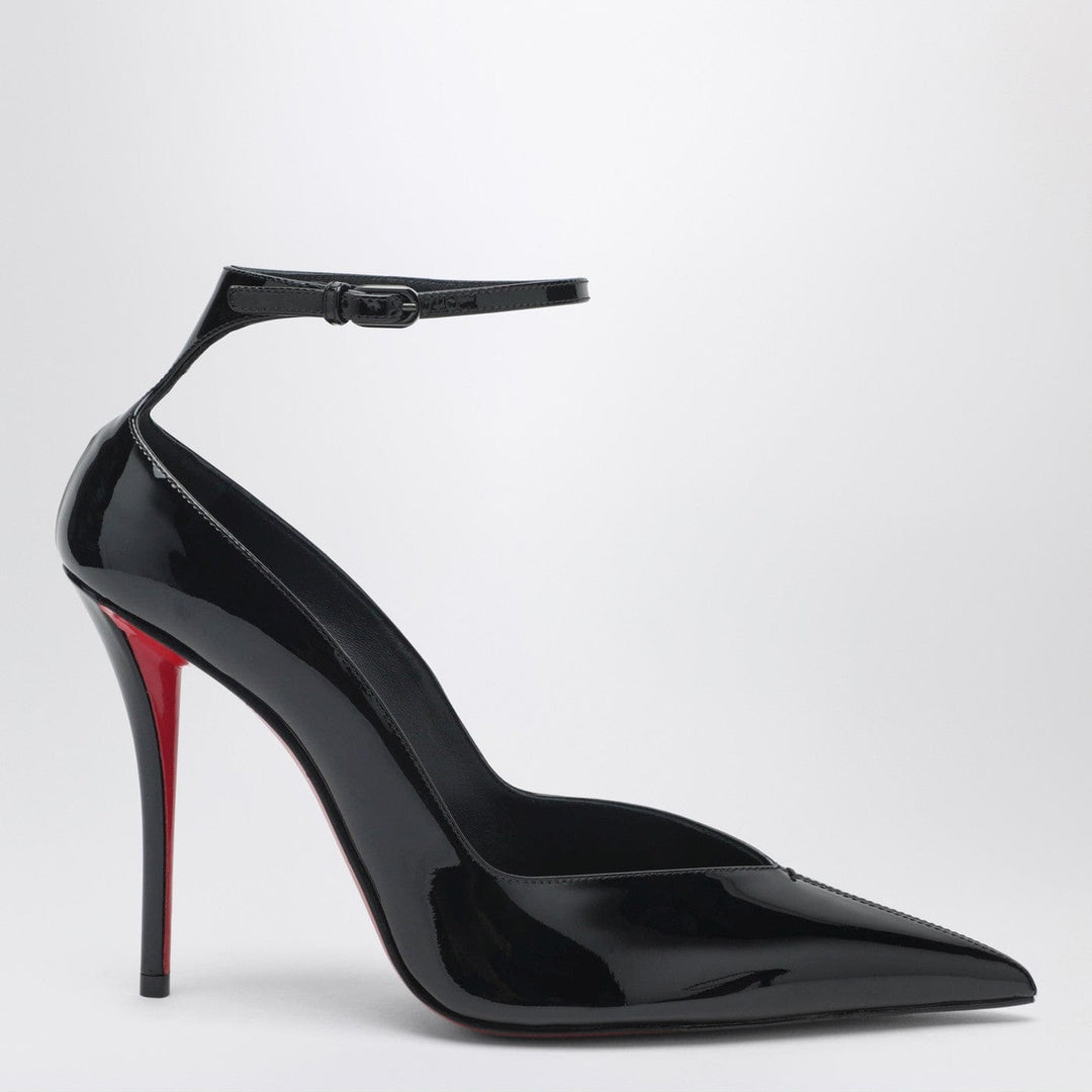 Shoes Christian Louboutin - Black patent leather Erozee pumps with ankle strap Brand