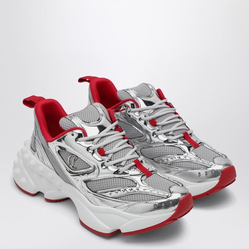 Shoes Christian Louboutin - So Flo running sneaker Silver/Red - 41 IT Brand