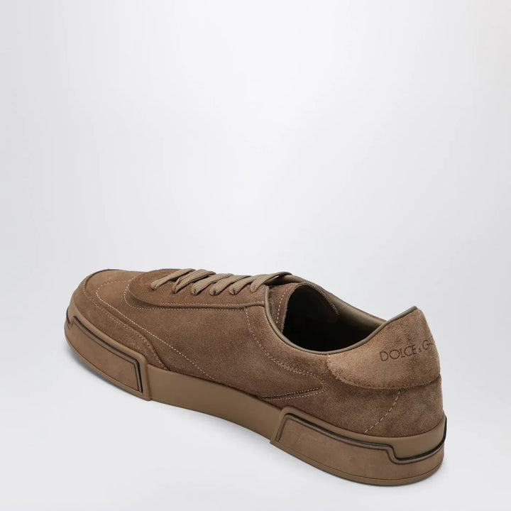 Dolce&amp;Gabbana - Portofino Light Sneakers in hazelnut suede Brand Shoes