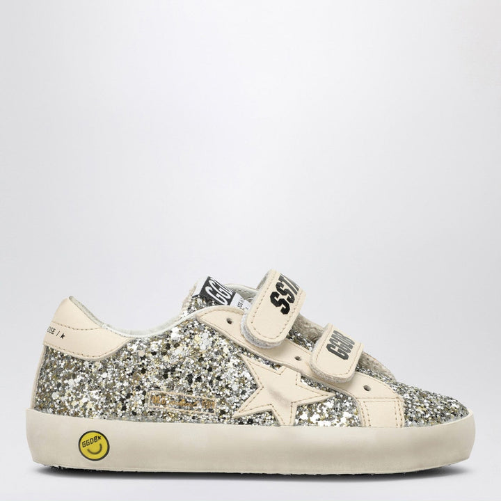 Shoes Golden Goose - Old School sneaker in platinum/cream glitter Brand
