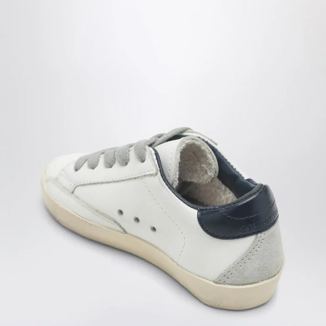 Golden Goose - Super-star Sneakers in vintage white/navy blue Brand Shoes