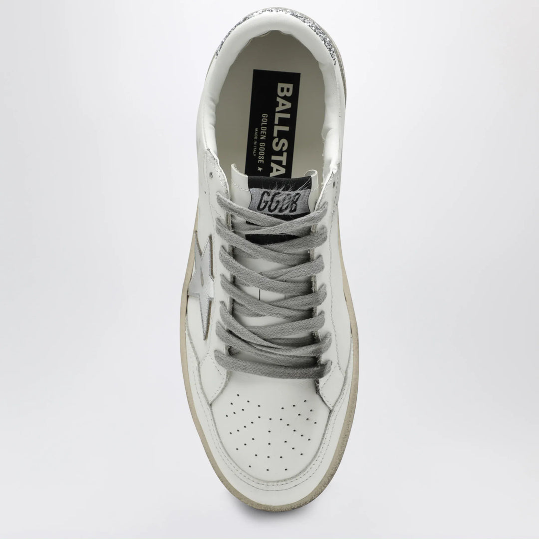 Golden Goose - White/silver/platinum glitter Ball Star sneakers Brand Shoes 40 IT