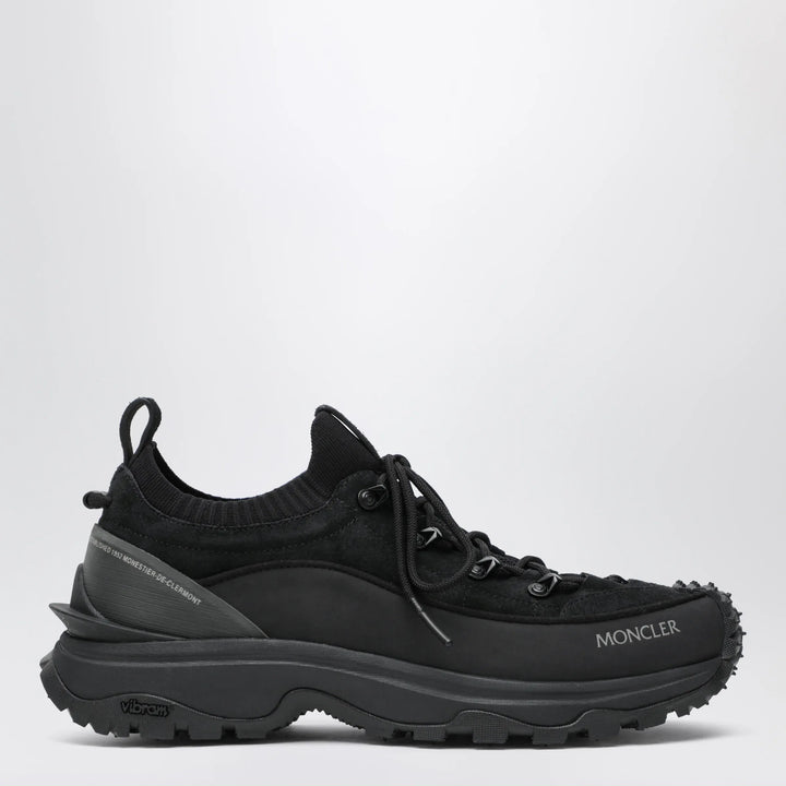 Moncler - Trailgrip Lite3 suede leather sneakers in black Brand Shoes 40 IT