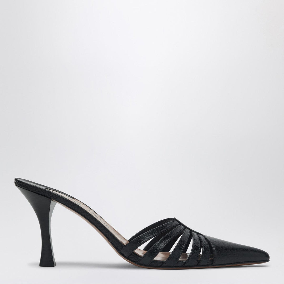 Shoes Paris Texas - Black leather mule Nadia Brand
