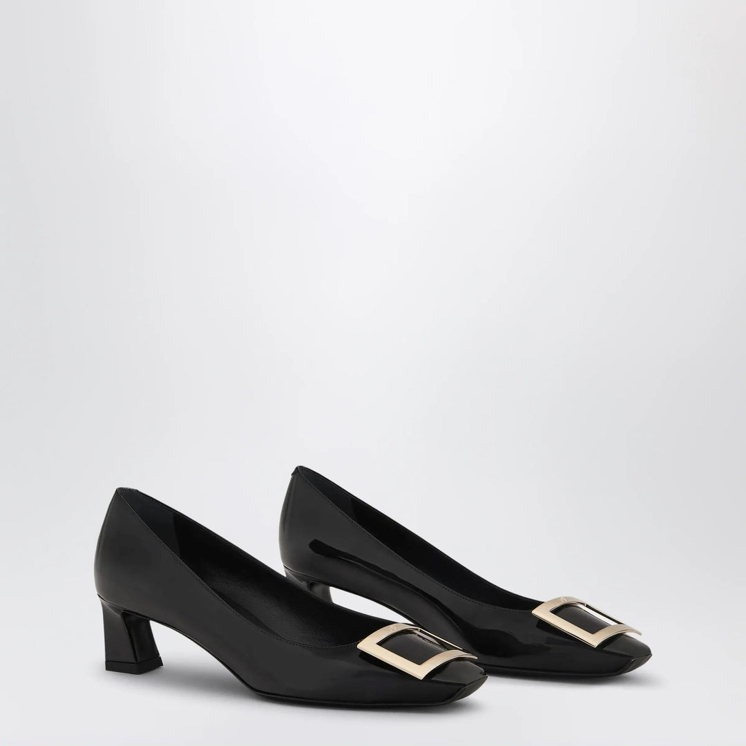 ROGER VIVIER - Black patent leather Trompette pumps Brand Shoes