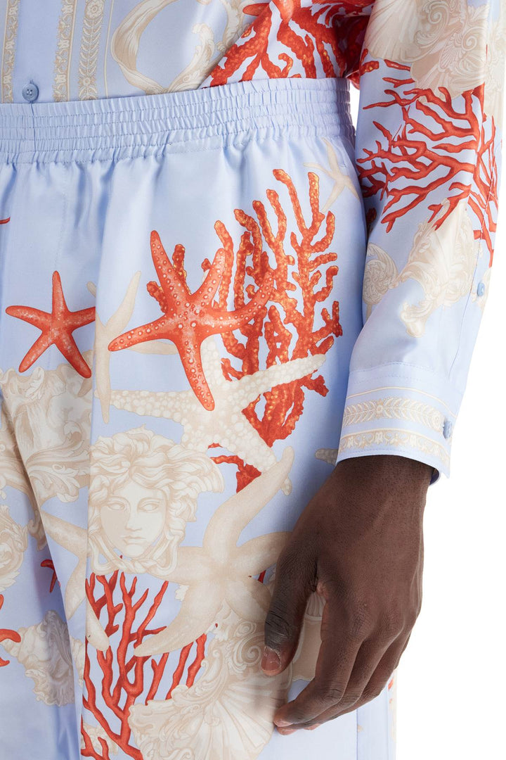 Versace Short trousers 50 Versace Baroque Silk Bermuda Set Versace Baroque Silk Bermuda Set – Iconic Luxury Style Brand