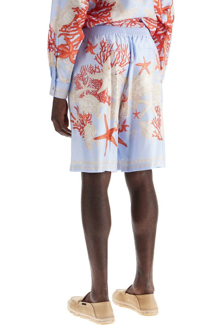 Versace Short trousers 50 Versace Baroque Silk Bermuda Set Versace Baroque Silk Bermuda Set – Iconic Luxury Style Brand